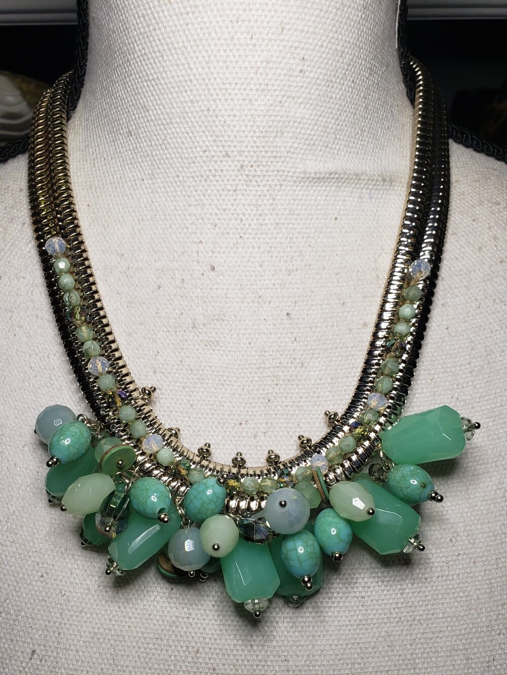 Chico's Chunky Silver-tone Statement Necklace